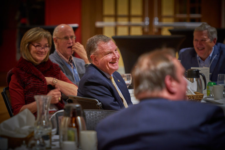 Marianne Ivey and guest, Russ Jensen, and Steve Swanson at the Citation of Merit dinner.