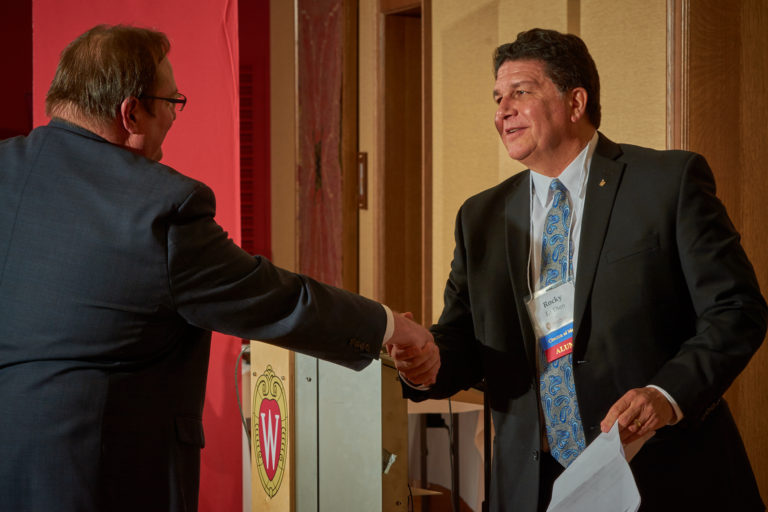Rocky LaDien accepts his award