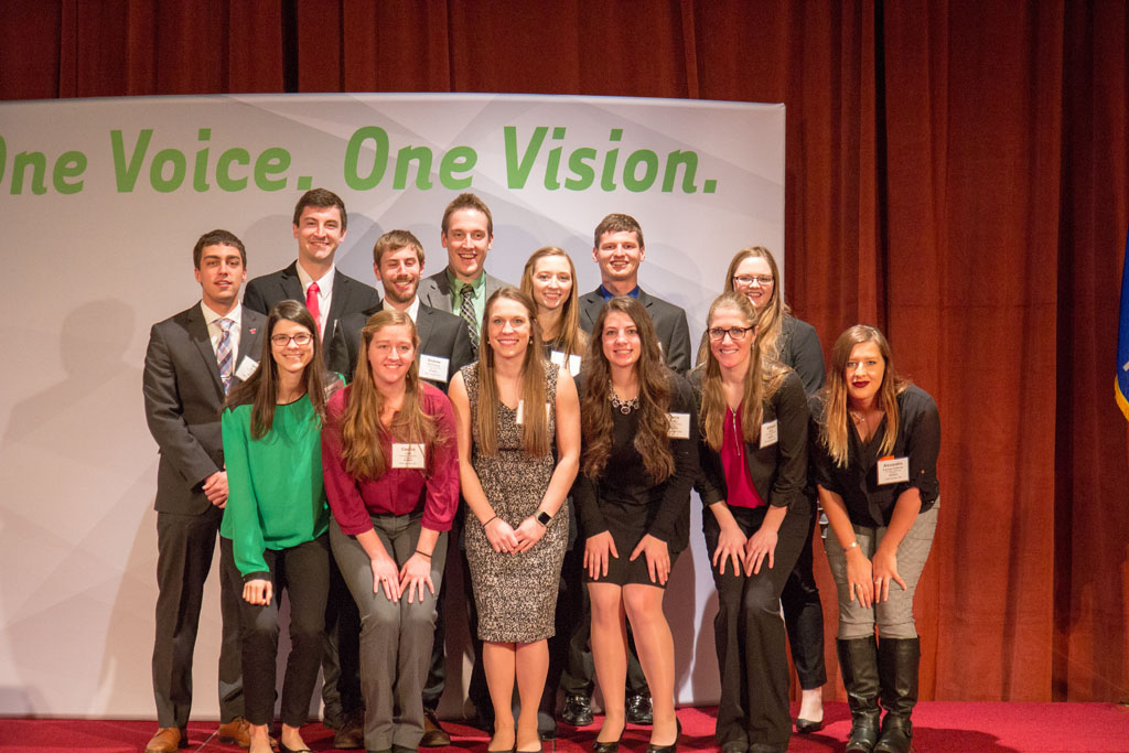 20180208-IMG_3626 School of pharmacy student group taking a picture onstage
