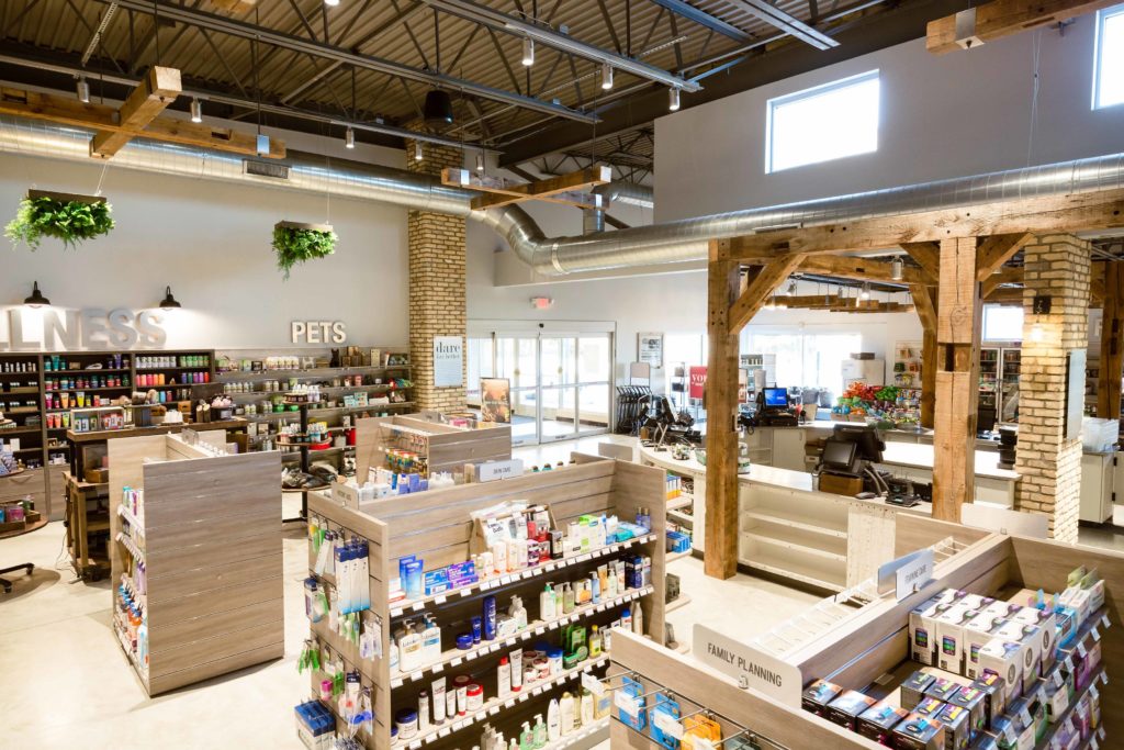 pan out shot of Edgerton Pharmacy