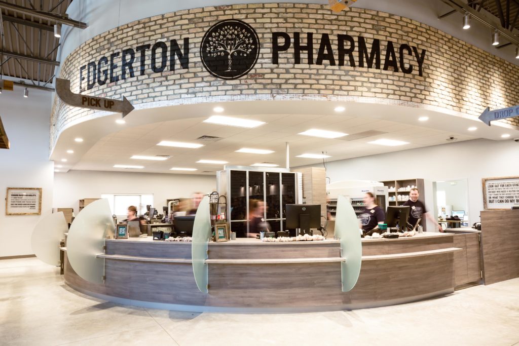 desk at Edgerton Pharmacy