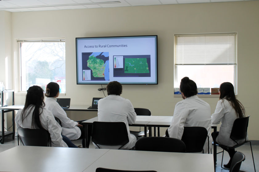 2019-Telepharmacy-Lab-38 PharmD students learning about the advantages of telepharmacy for rural patients.