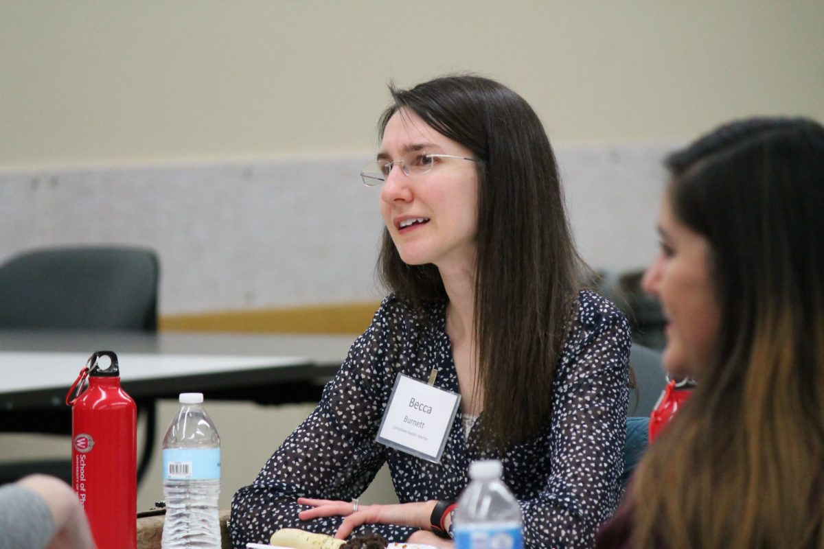 2020-Annual-Clinical-Instructors-Mtg-26 Becca Burnett listening during the Annual Clinical Instructors Meeting