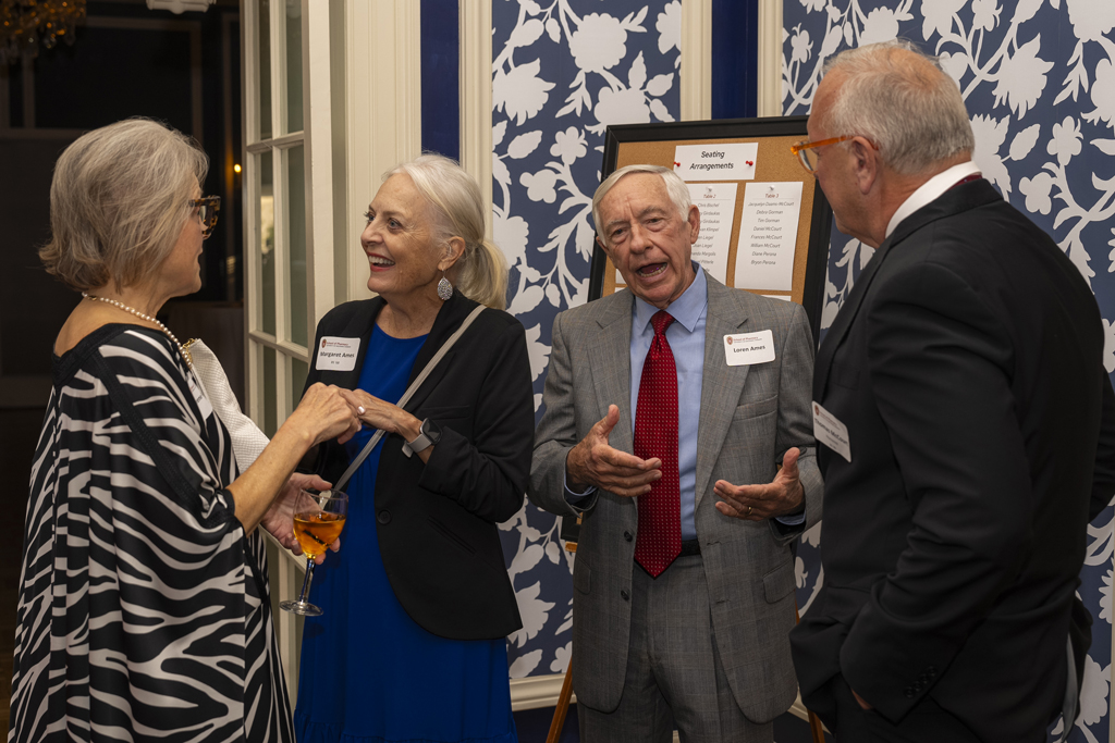Loren and Margaret Ames speak with Tom McCourt