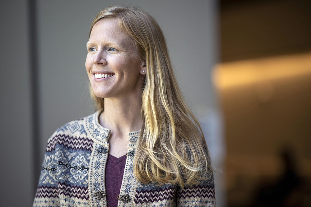 Anna Engstrom smiling and looking to the left.