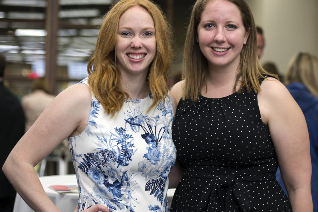 Graduation Awards Celebration_May 2018_PLN3159 Heather Stoner standing with Olivia Fahey