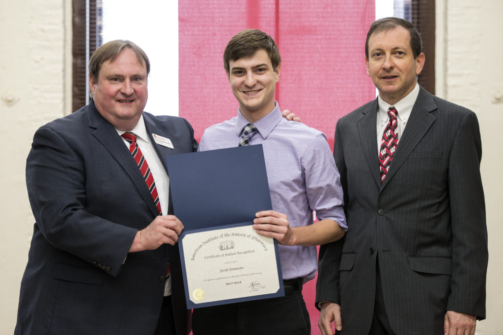 Graduation Awards Celebration_May 2018_PLN3260 Steve Swanson, Jerad Simmons with his award, and Eric Buxton