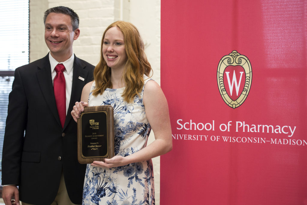 Graduation Awards Celebration_May 2018_PLN3646 Heather Stoner holding her award