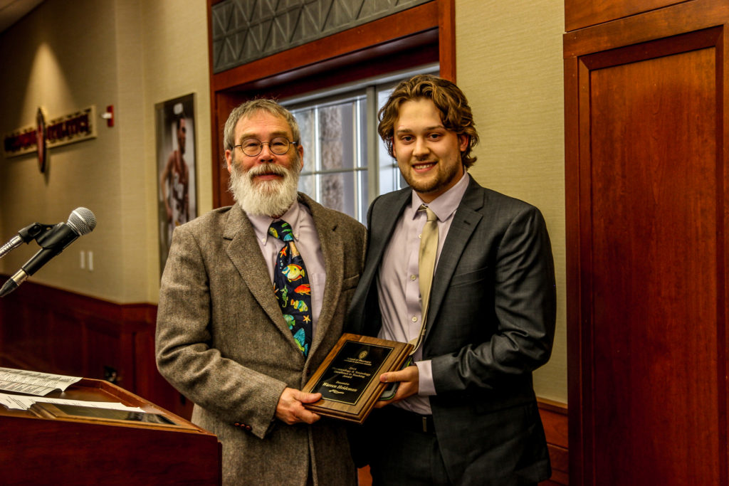 IMG_9653 Warren Heideman with Brad LeVesque holding an award