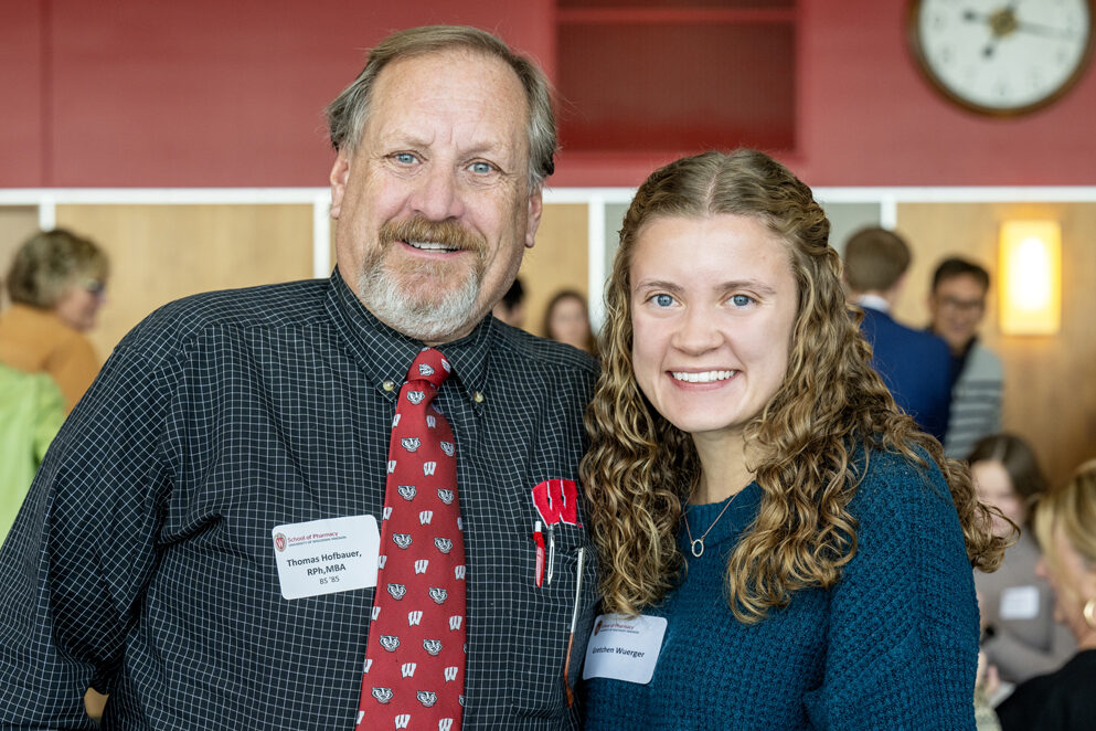 Gretchen Wuerger smiling with Thomas Hofbauer