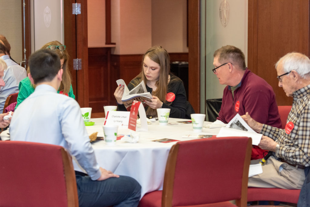 PharmToxCommence-05112019-022 The conversations during the breakfast engage students.