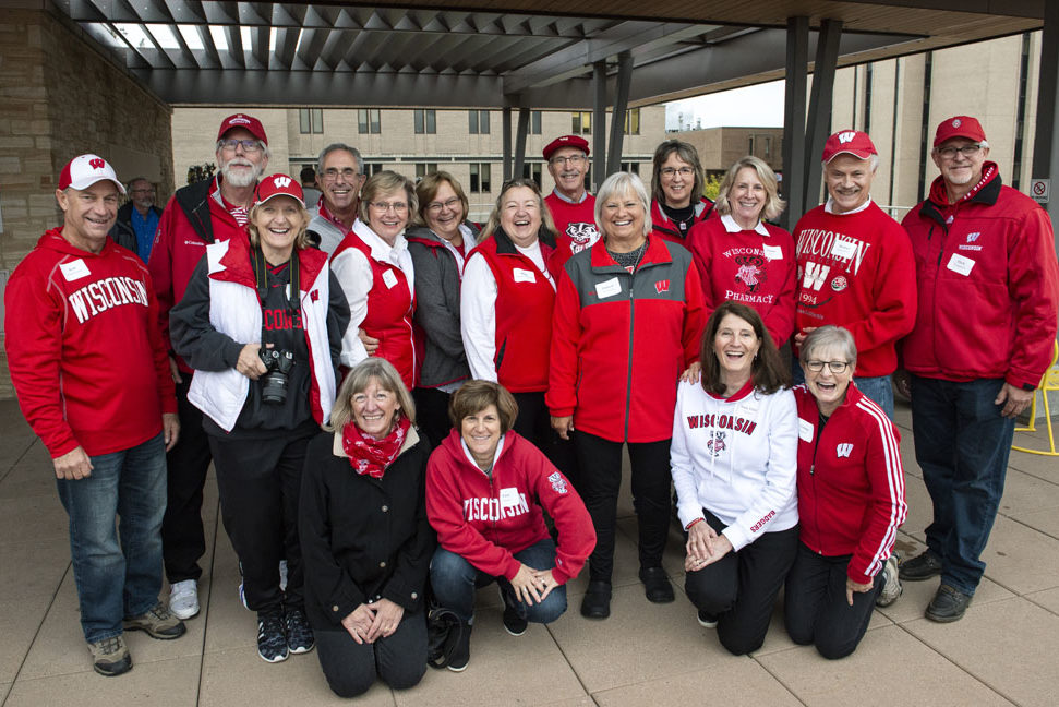 PharmacyAlumniTailgateEvent_1018_DSC3463 The Class of 1978 reunion at the UW-Madison Pharmacy Alumni Tailgate event, held at Union South during the Badgers vs. Cornhuskers game.