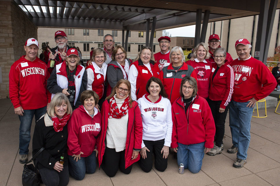 PharmacyAlumniTailgateEvent_1018_DSC3502 The Class of 1978 at the UW-Madison Pharmacy Alumni Tailgate event, held at Union South during the Badgers vs. Cornhuskers game.