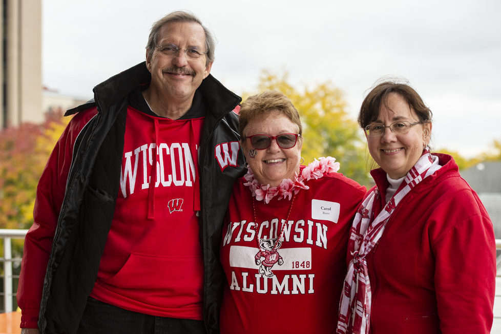 PharmacyAlumniTailgateEvent_1018_DSC_6583 Alumni catching up at the UW-Madison Pharmacy Alumni Tailgate event, held at Union South during the Badgers vs. Cornhuskers game.