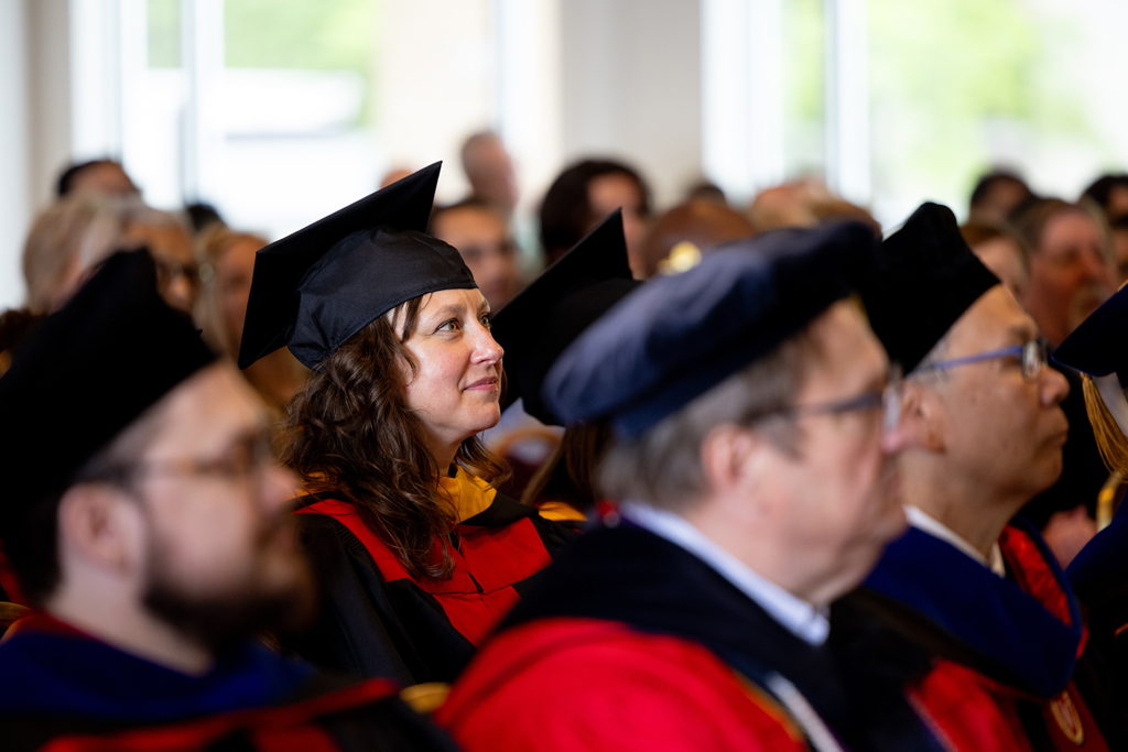 Pharmacy_Graduation_2024_090 Graduates listen to the speakers