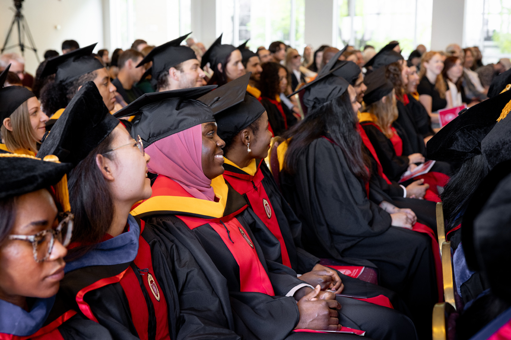 Pharmacy_Graduation_2024_096 Graduates listen to the speakers