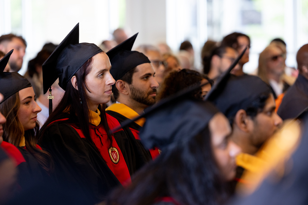 Pharmacy_Graduation_2024_097 Graduates listen to the speakers