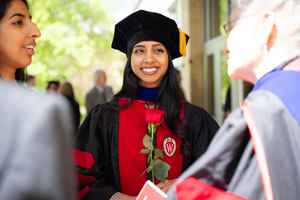 Pharmacy_Graduation_2024_134 Graduates smile outside