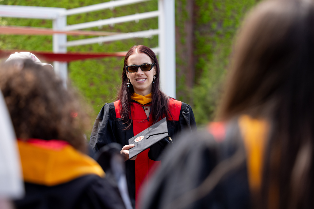 Pharmacy_Graduation_2024_234 Graduates smile outside