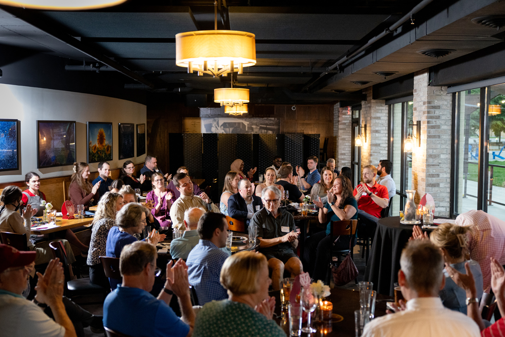 A photo showing the many attendees
