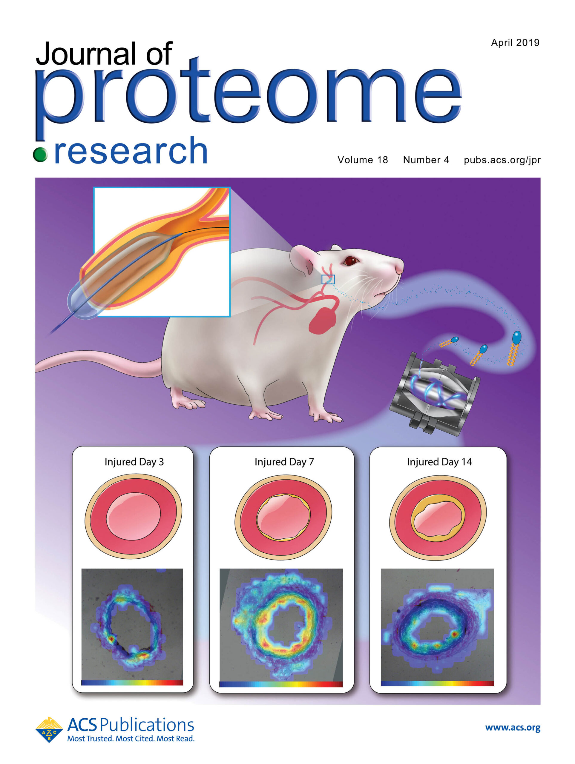 Proteome-suppl-cover-LiLab_Published Journal of Proteome Research Volume 18 No. 4 cover