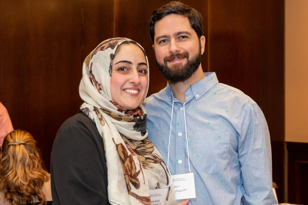 UW-Pharm-Maggianos_20220426__DSC2537_124 Dalia Saleh and her husband
