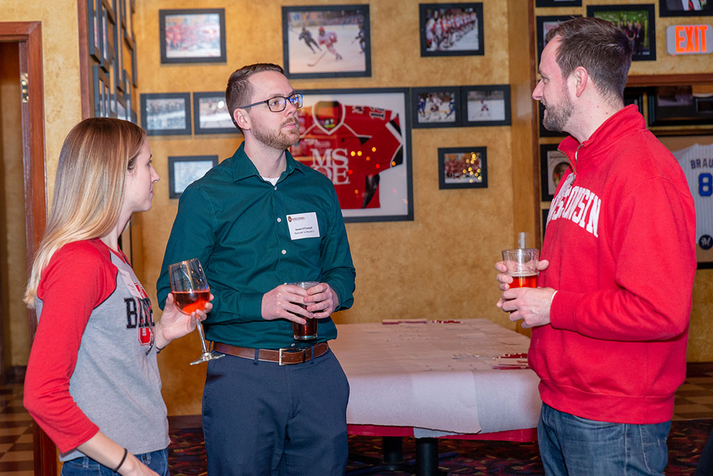 Associate Dean for Advancement David Mott held an event in Milwaukee to reunite alumni.