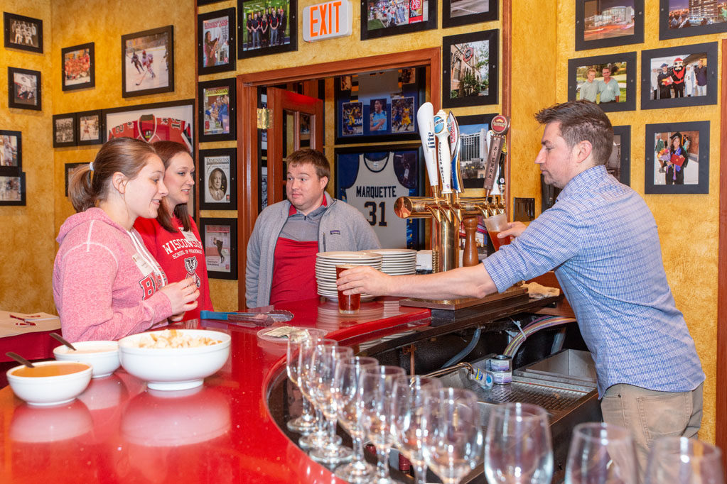 Associate Dean for Advancement David Mott held an event in Milwaukee to reunite alumni.