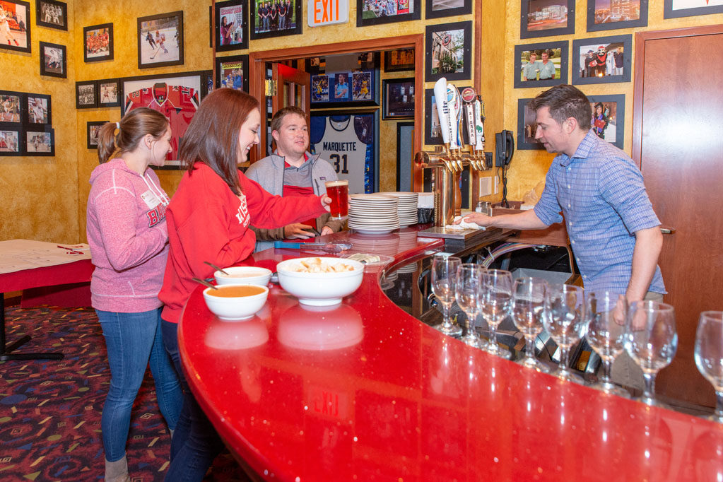 Associate Dean for Advancement David Mott held an event in Milwaukee to reunite alumni.