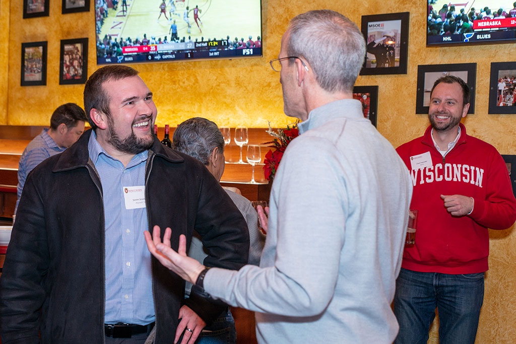 Associate Dean for Advancement David Mott held an event in Milwaukee to reunite alumni.