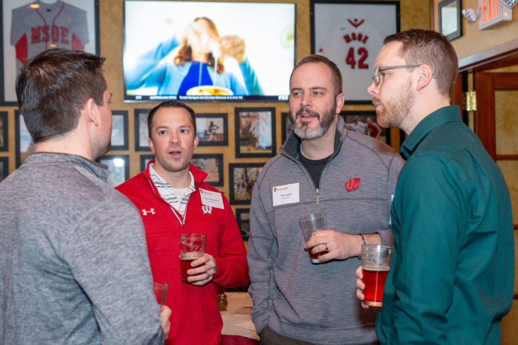 Associate Dean for Advancement David Mott held an event in Milwaukee to reunite alumni.