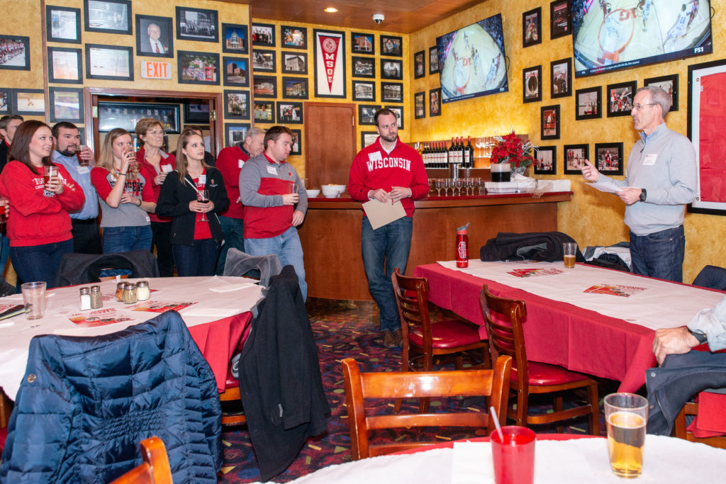 Associate Dean for Advancement David Mott held an event in Milwaukee to reunite alumni.