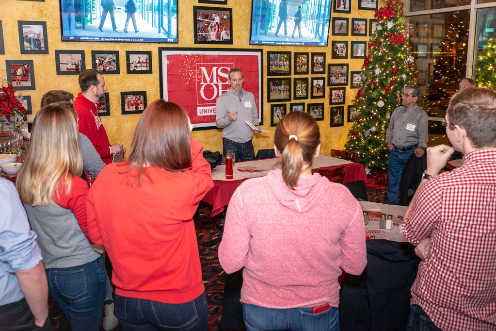 Associate Dean for Advancement David Mott held an event in Milwaukee to reunite alumni.