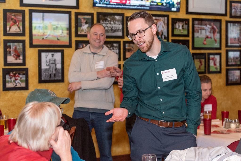 Associate Dean for Advancement David Mott held an event in Milwaukee to reunite alumni.