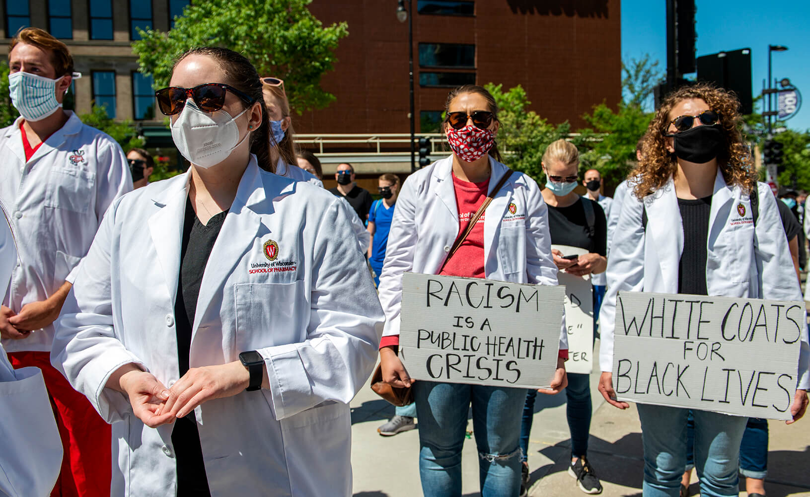 WC4BL_0620_DSC6763 Students joining in on the white coats for black lives march