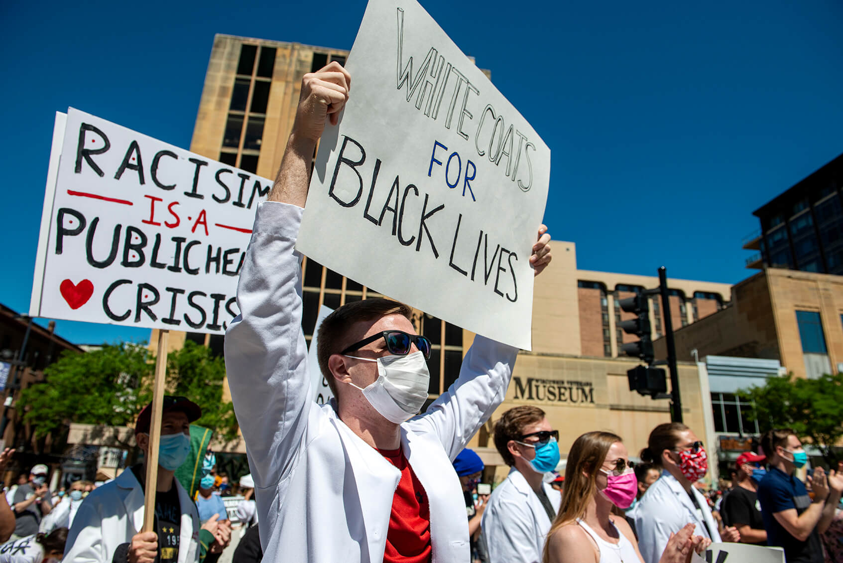 WC4BL_0620_DSC6801 Students during white coats for black lives march