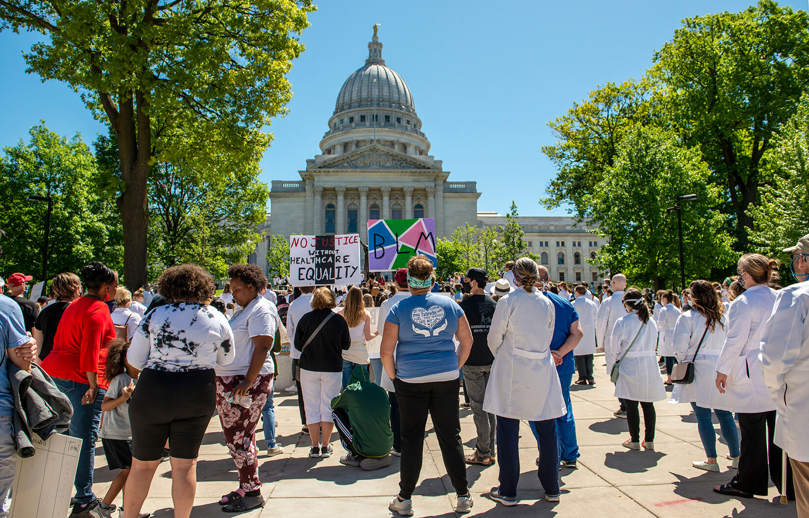 WC4BL_0620_DSC6831 white coats for black lives march happening in front of the capitol building