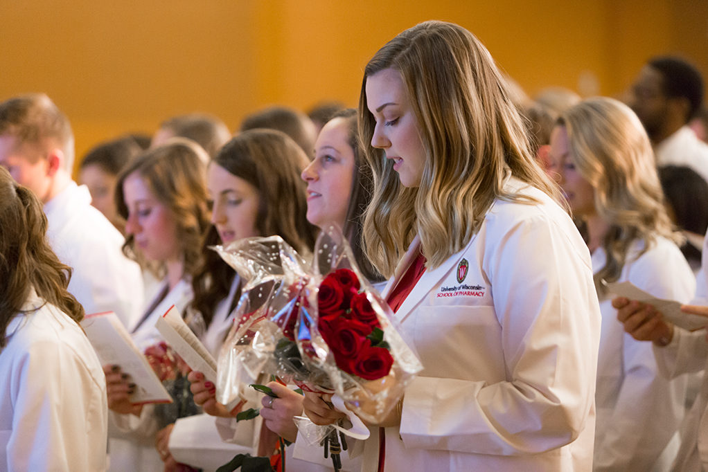 phar041419_074 Students read the honor code of the Class of 2022.