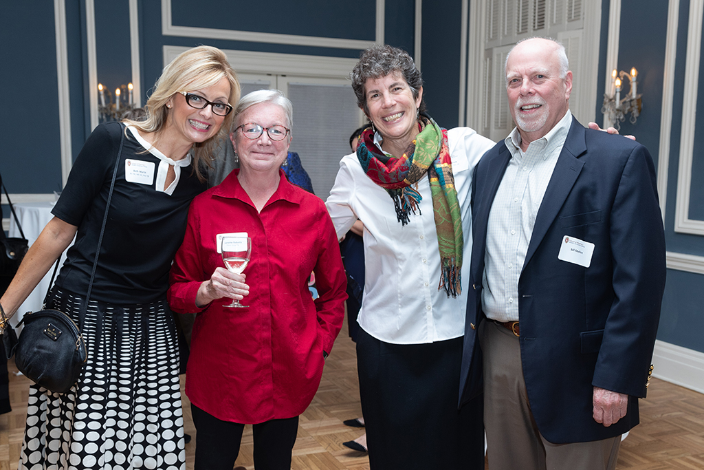 UW School of Pharmacy 2022 Citations of Merit Dinner & Awards Beth Martin, Jeanette Roberts, Susan Stein, and Bill Mellon.