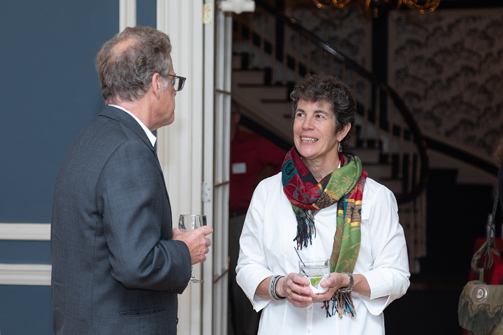Barry Gidal and Susan Stein in conversation.