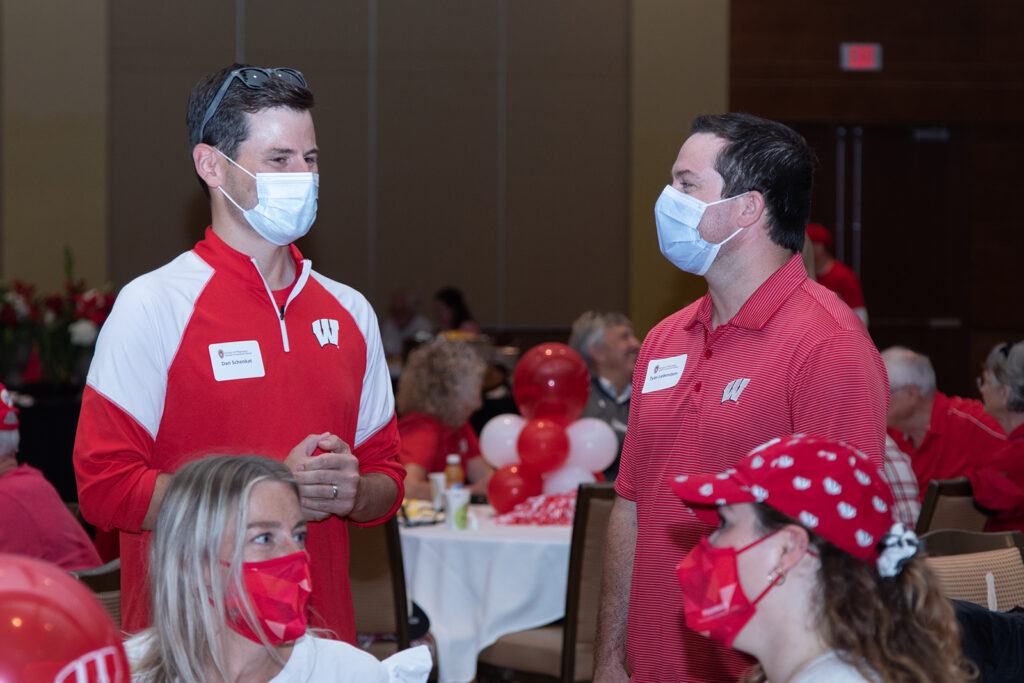 School of Pharmacy Alumni Tailgate Party 2021 Dan Schenkat and Tyler Liebenstein (PharmD '11)