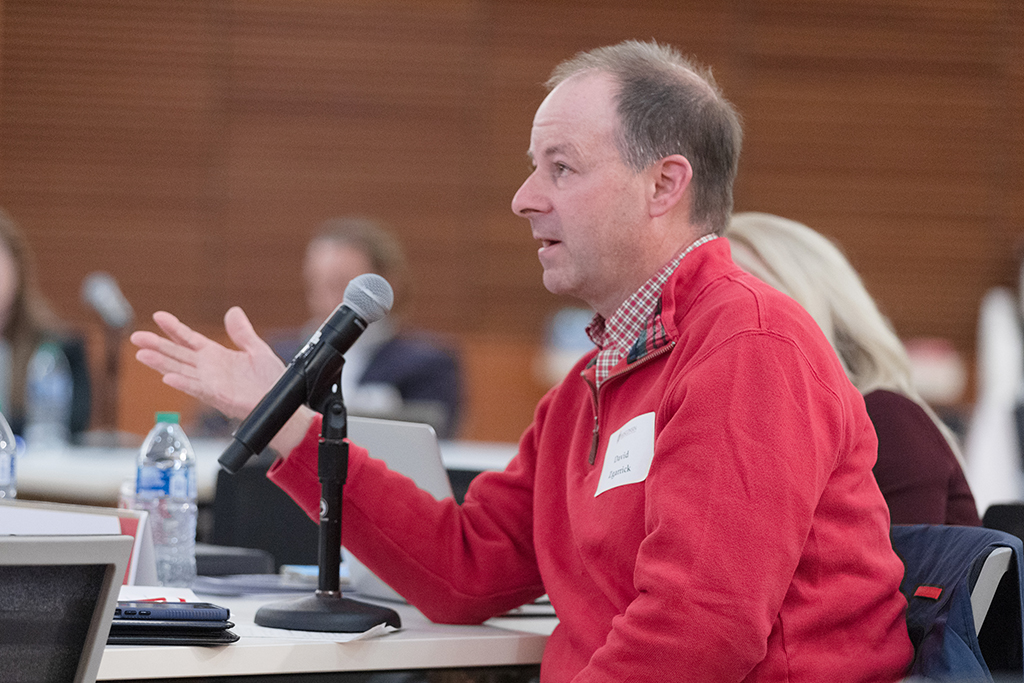 UW–Madison School of Pharmacy Board of Visitors Meeting 2022 David Zgarrick comments during the discussion