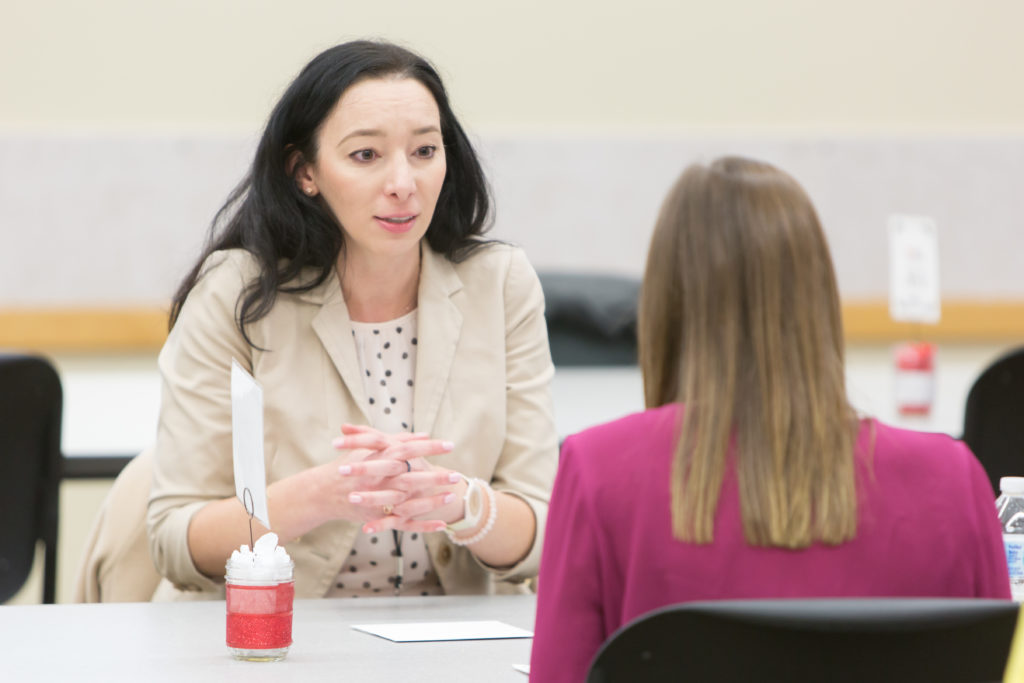 The UW–Madison School of Pharmacy Networking Roundtable event is an opportunity for pharmacy students to meet pharmacists who work in variety of career paths.