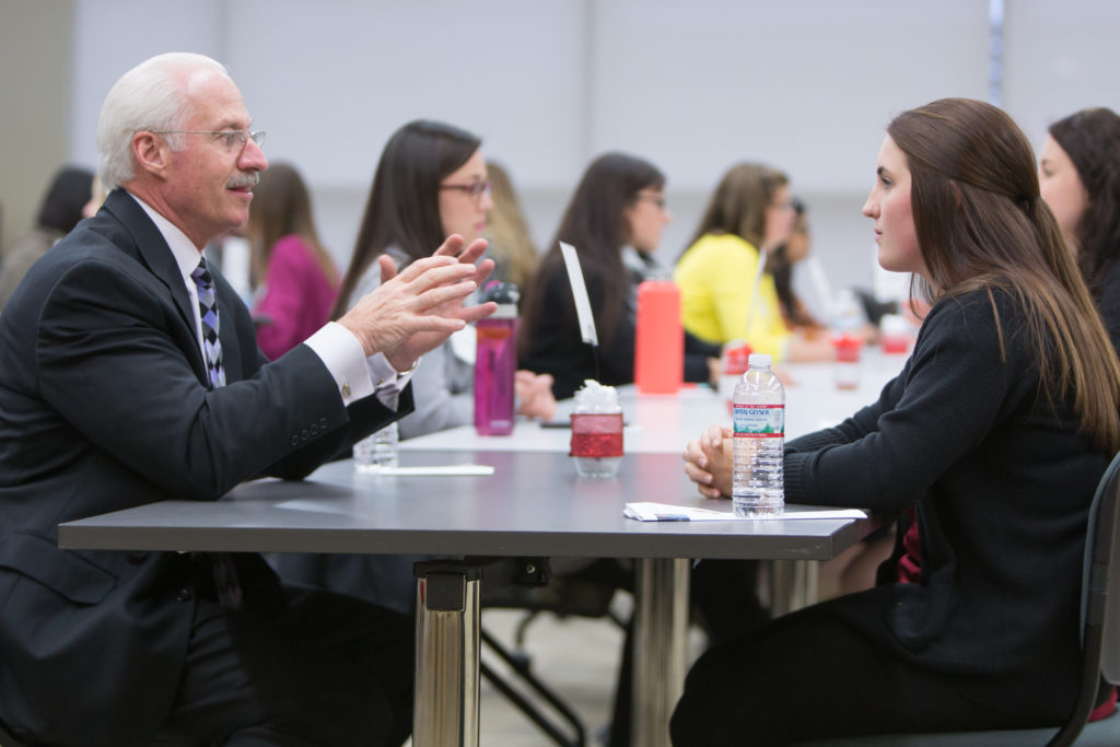 The UW School of Pharmacy Networking Roundtable Event is an opportunity for pharmacy students to meet pharmacists who work in variety of career paths to learn about different areas of pharmacy and practice networking skills.