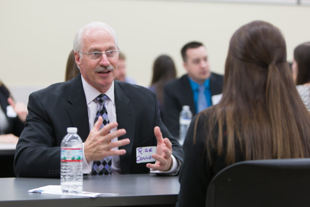 The UW School of Pharmacy Networking Roundtable Event is an opportunity for pharmacy students to meet pharmacists who work in variety of career paths to learn about different areas of pharmacy and practice networking skills.