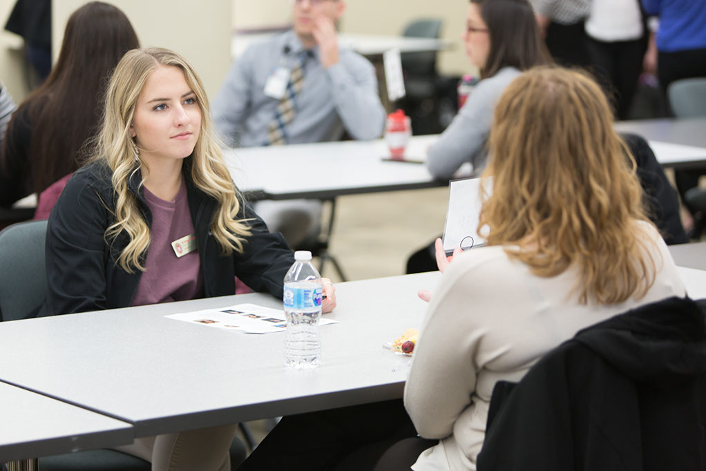 The UW School of Pharmacy Networking Roundtable Event is an opportunity for pharmacy students to meet pharmacists who work in variety of career paths to learn about different areas of pharmacy and practice networking skills.