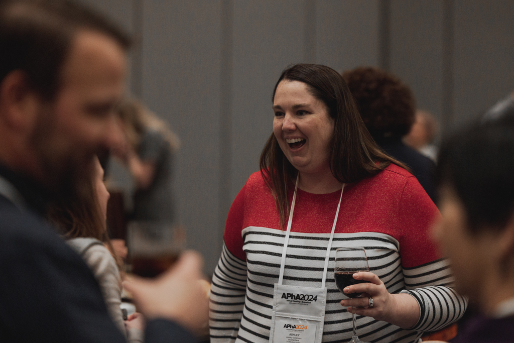 pharma0098_ An attendee named Ashley laughs