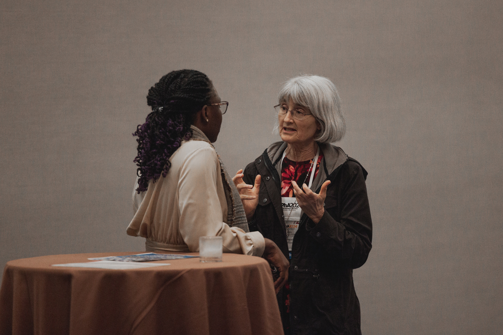 pharma0604_ Helen Omuya speaks with Mara Kieser