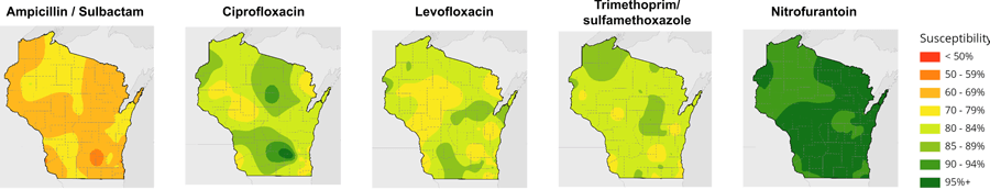Mapping tool of antibiotics based on hospital data